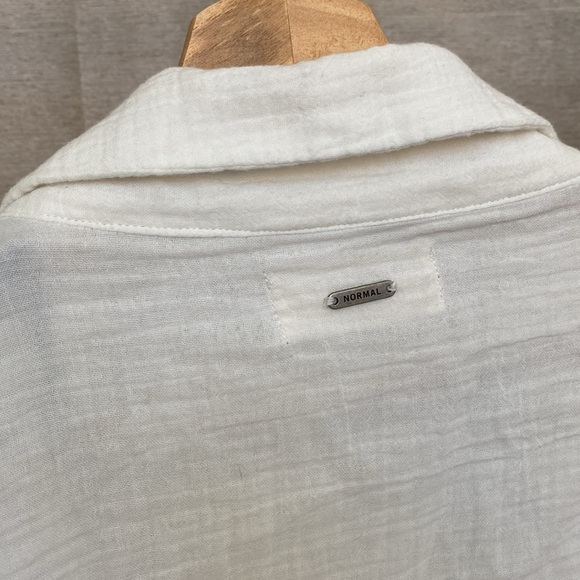 The Normal Brand Kalo Wrap Top in Ivory - Picture 6 of 15